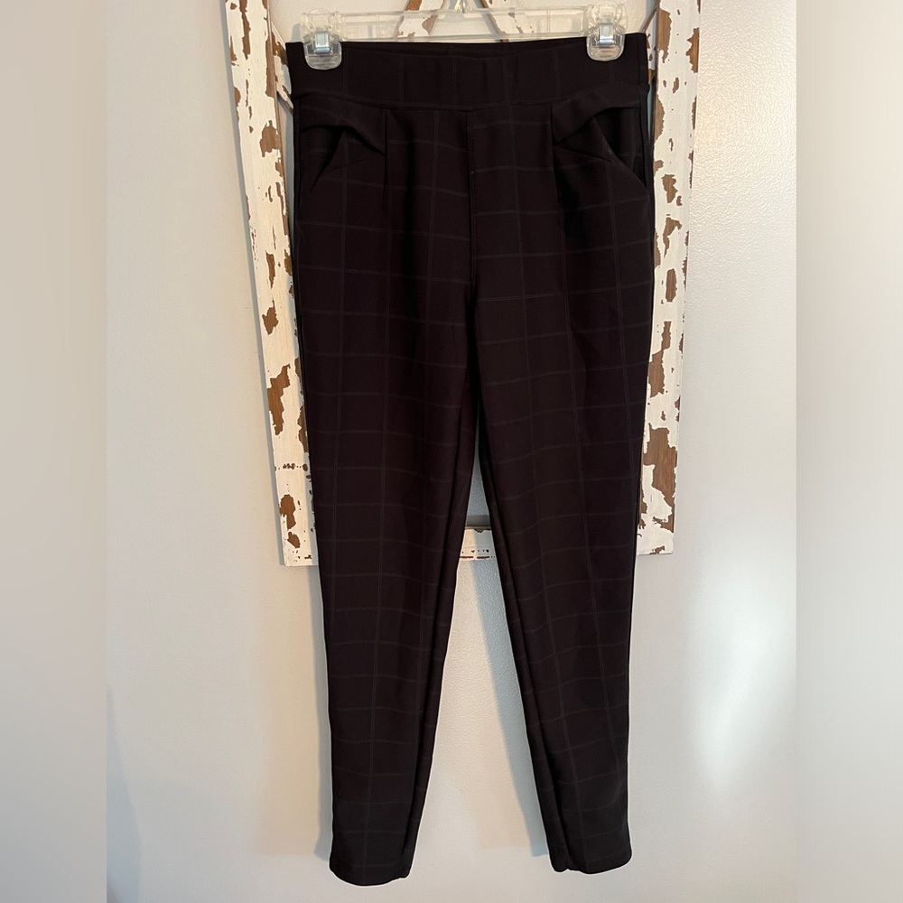Kay Unger Black Pull On Pants With Pattern See Photos Size Small EUC